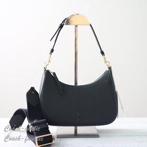 NWT Tory Burch Thea Convertible Leather Crossbody in Black